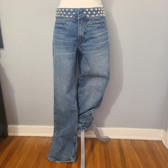 GRLFRND‎ Leandra Low Rise Straight Leg Jean Size 28 - Picture 1 of 14
